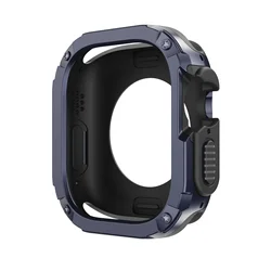 Ultra - Durable Hollowed Armor Case for S10 11 42mm (Midnight Blue)