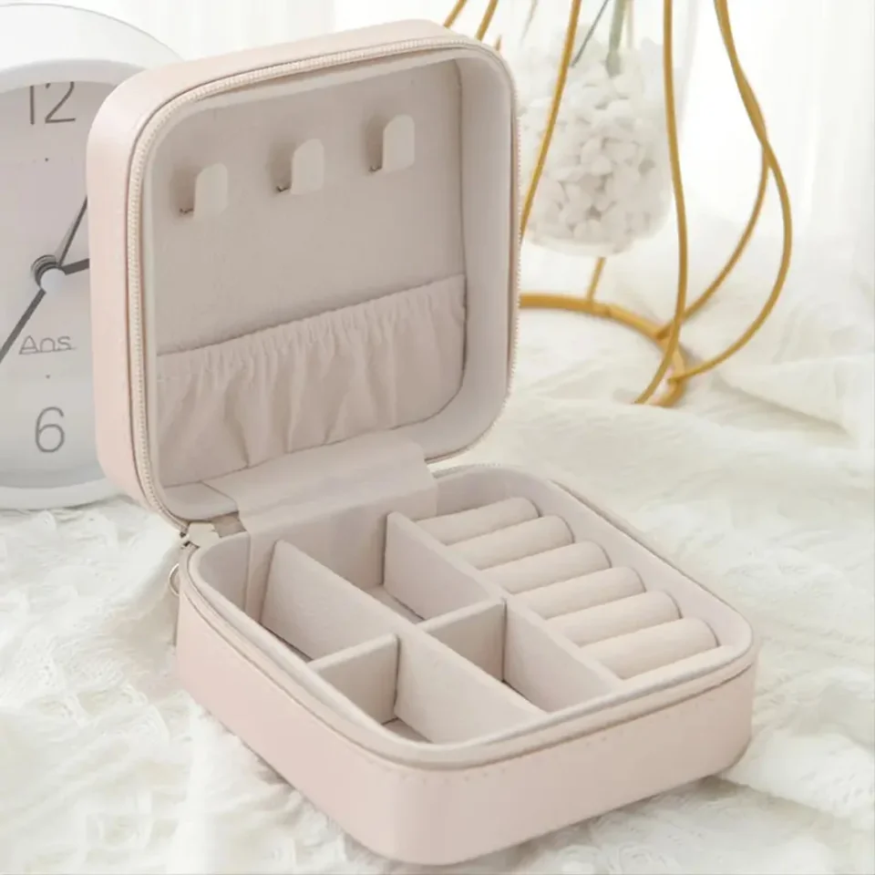 Compact Portable Jewelry Storage Organizer Box