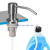 LXAF ปั๊มจ่ายสบู่สแตนเลสสำหรับหัวพร้อมชุดท่อต่อซิลิโคน 4