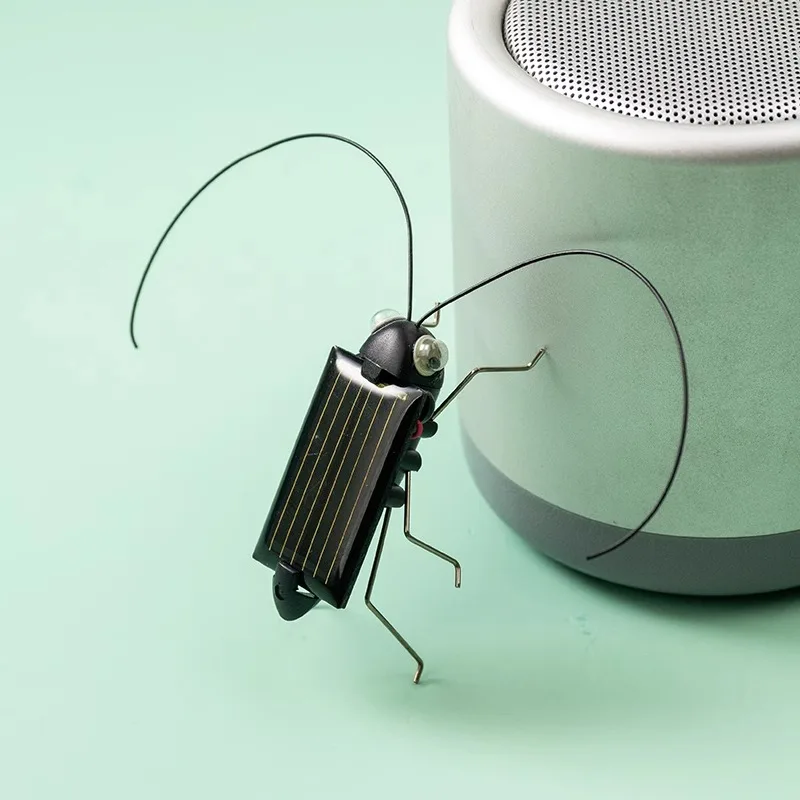 Solar Energy Control Insect Figurine Locust Grasshopper Modeling Educational Science Technology Creative Toy Tricking Toy Gift
