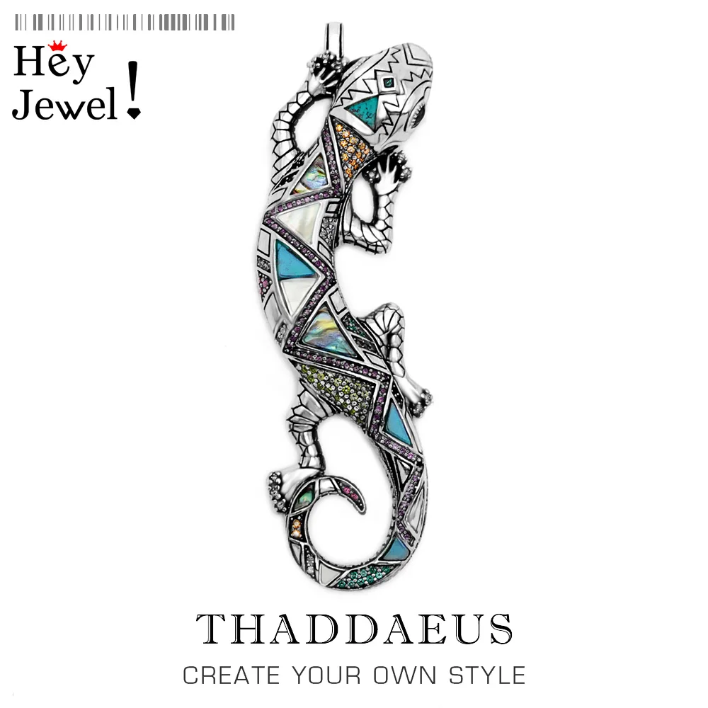 Подвеска Lizzard весенние изящные украшения бижутерия искусственное серебро бирюза