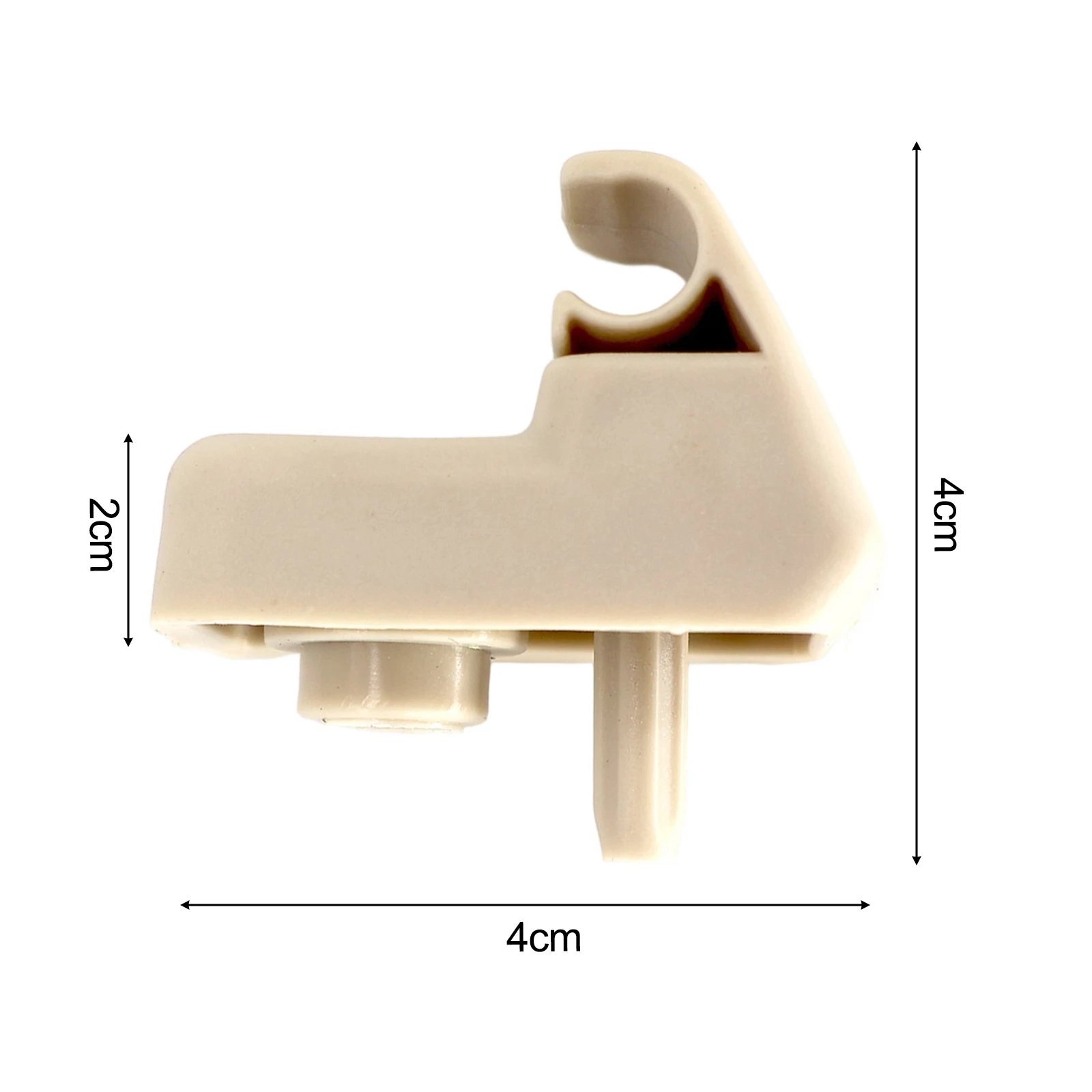 Auto-Innenraum, Auto-Sonnenblenden-Halterung, Visierhalterung, Beige, direkte Installation, einfach zu bedienen, aus ABS, praktisch und zuverlässig für Fiat – Detail 3