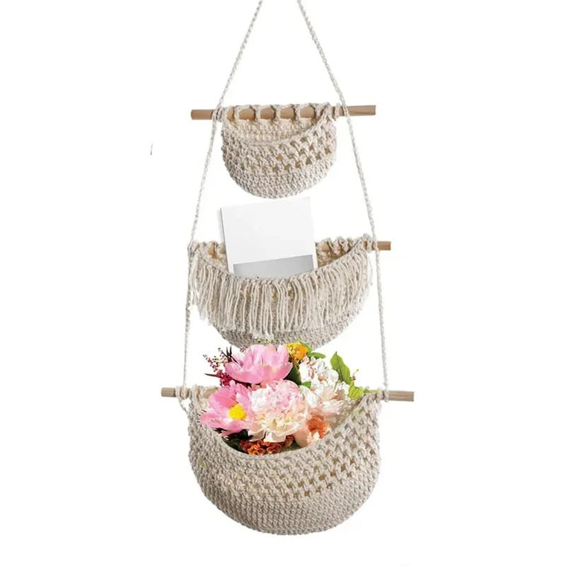 A50M Hanging Storage Pouches Wall Mounted Organizer Wall Mounted No-Punch Over The Door Storage Pouch Living Room