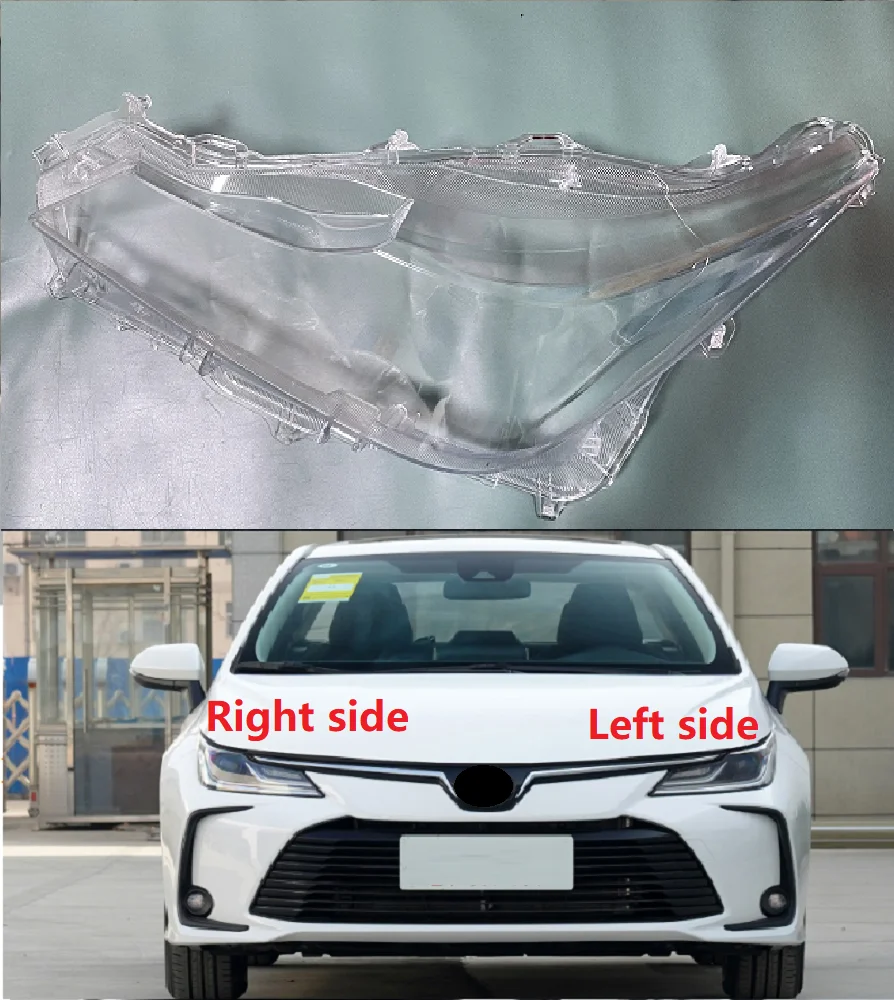 Car Headlight Cover For Toyota Corolla 20192021 Plastic Headlamp Lens