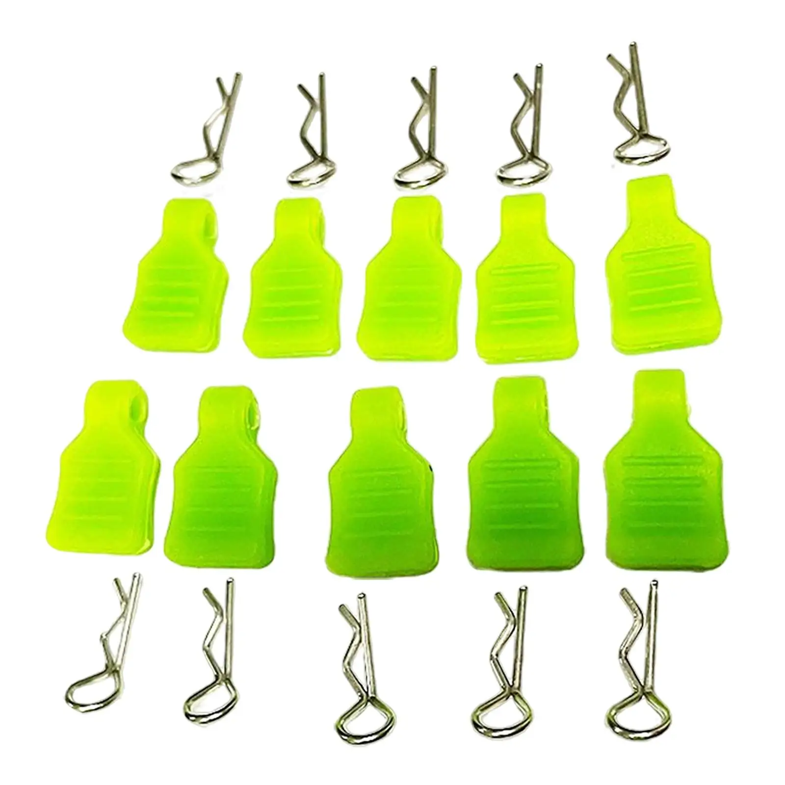 10-Pack RC Car Body Clips Pins With Pull Tabs - Replacement For AXIAL 1:24 1:18 Models