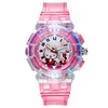 Watch Kawaii Melody Cinnamoroll Children LED Luminous Watch Kuromi HelloKittys Student Wrist Watch Kids Birthday Gift Toy 5