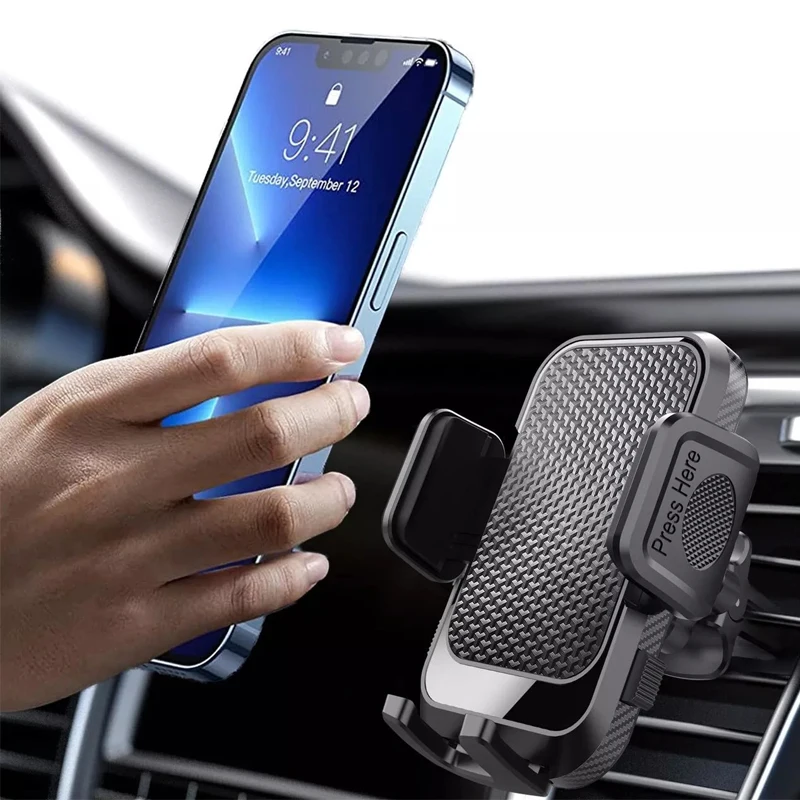 Dashboard Windshield Car Phone Holder Flexible 360 Degree Rotation Universal Air Vent Phone Mount Auto Accessories