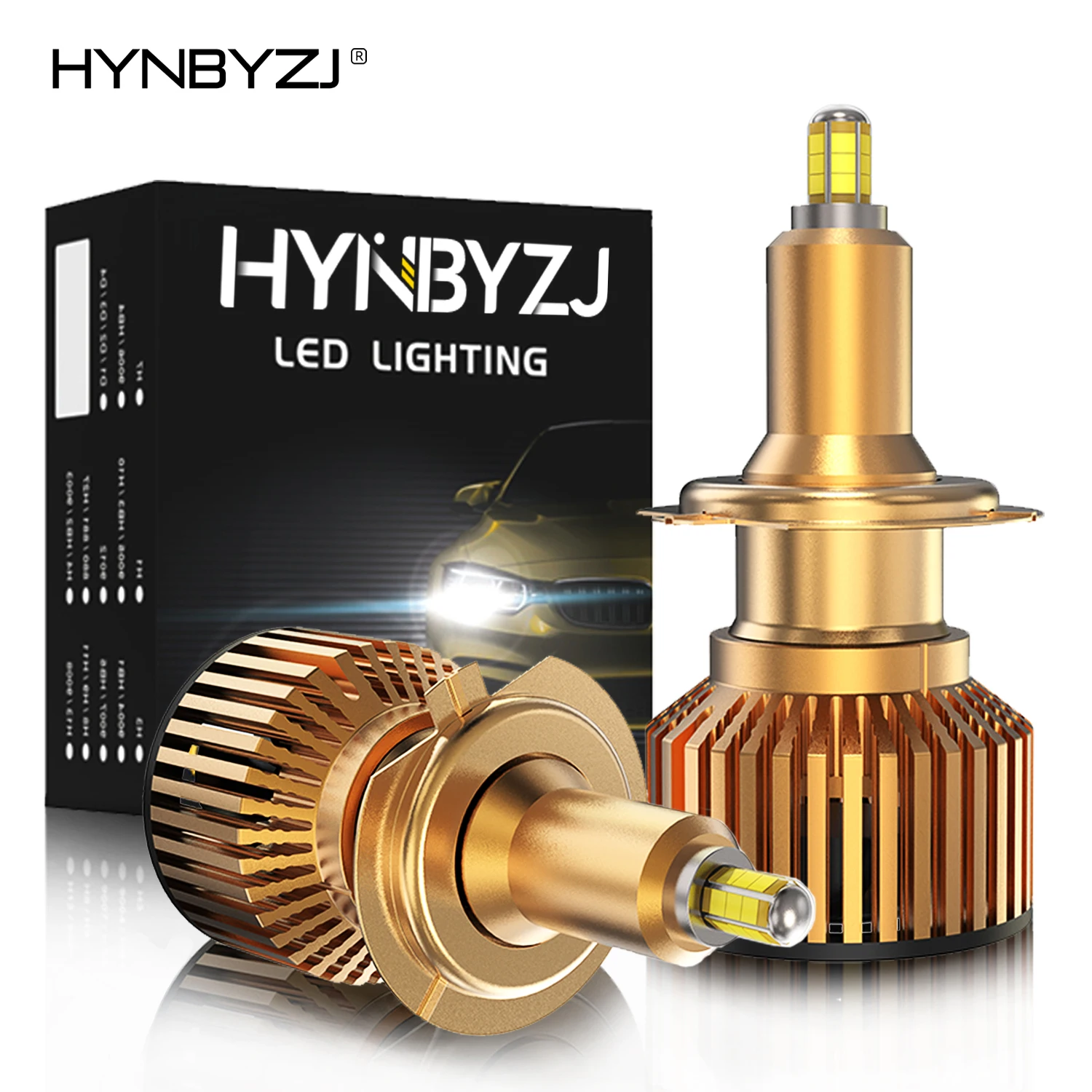 HYNBYZJ25000LMH7LEDHeadlightBulbsHB39005HB49006H1H8H11LED