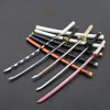 Demon Slayer Sword Agatsuma Zenitsu Nichirin Blade Katana Sword Samurai Royal Japanese Katana Anime Weapons Keychain Toy for Boy 5