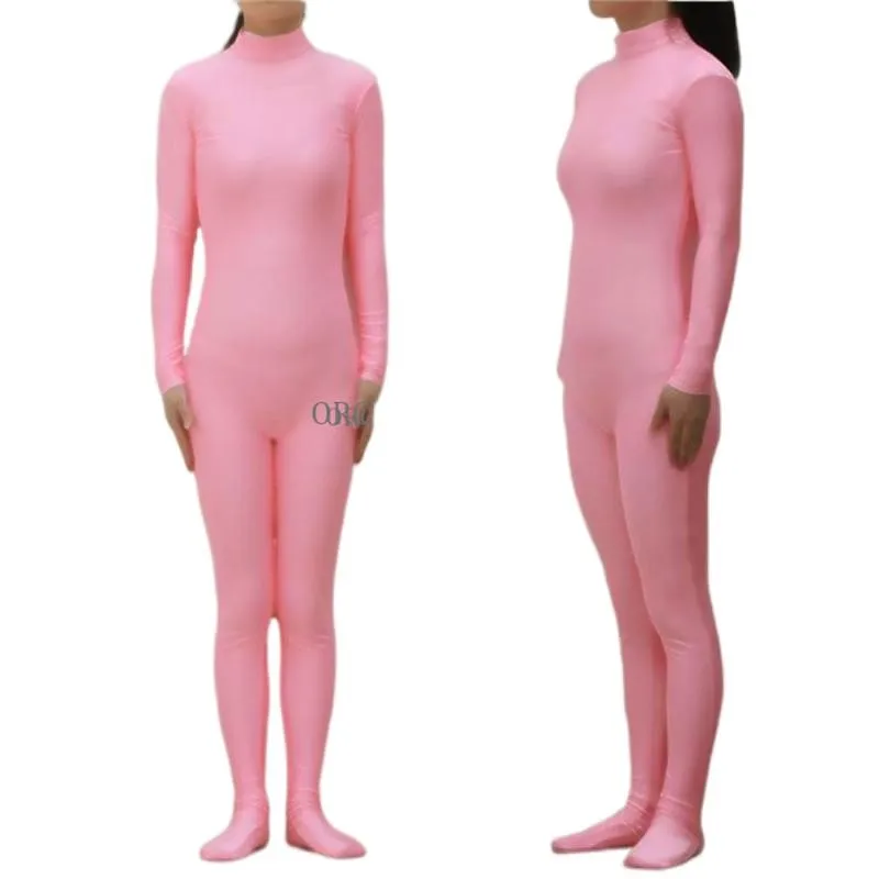 

Factory Wholesale High Neck Dance Wear Women Footed Unitard