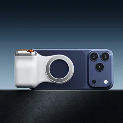 Magnetic Smartphone Camera Grip with Remote Control (White)