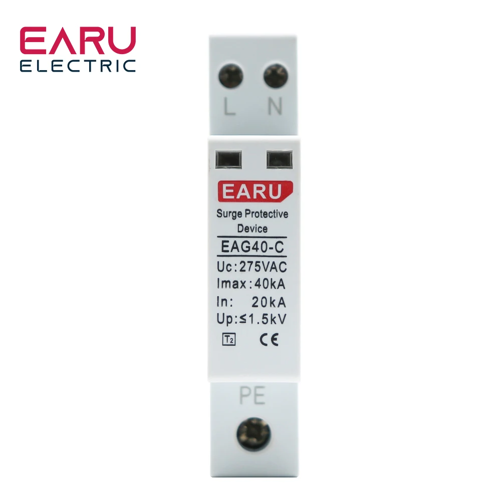 1P + N Ac Spd 20Ka ~ 40Ka 275V Protezione Contro Le Sovratensioni Per La Casa Dispositivo Di Protezione Contro Le Sovratensioni A Bassa Tensione