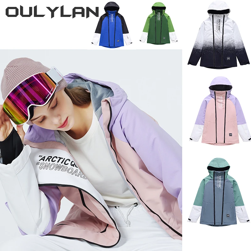 

Oulylan Men Ski Jacket -30° Winter Warm Windproof Waterproof Outdoor Sports Snowboarding Ski Coat Trousers Ski Suit