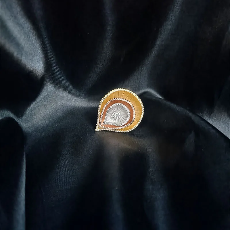 100%  Original Design Dazzdelic AAA Cubic Zirconia Waterdrop Luxury  Ring For Women Dating And Party