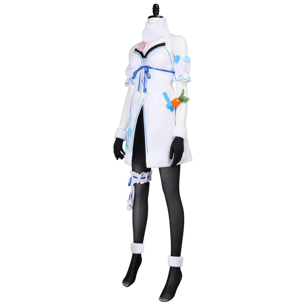 VTuber: Hololive Usada Pekora | Bunny Girl Cosplay Costume 32 Hololive Pekora Bunny Girl Cosplay Costume for Women (Unofficial)