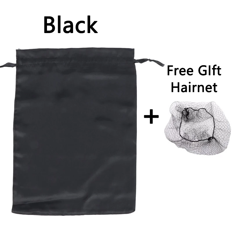 Seide Perücke Taschen Großhandel 10-50 Stück Haar verlängerungen Aufbewahrung taschen Kordel zug Satin Perücke Taschen Haar Bündel Tasche mit Logo anpassen