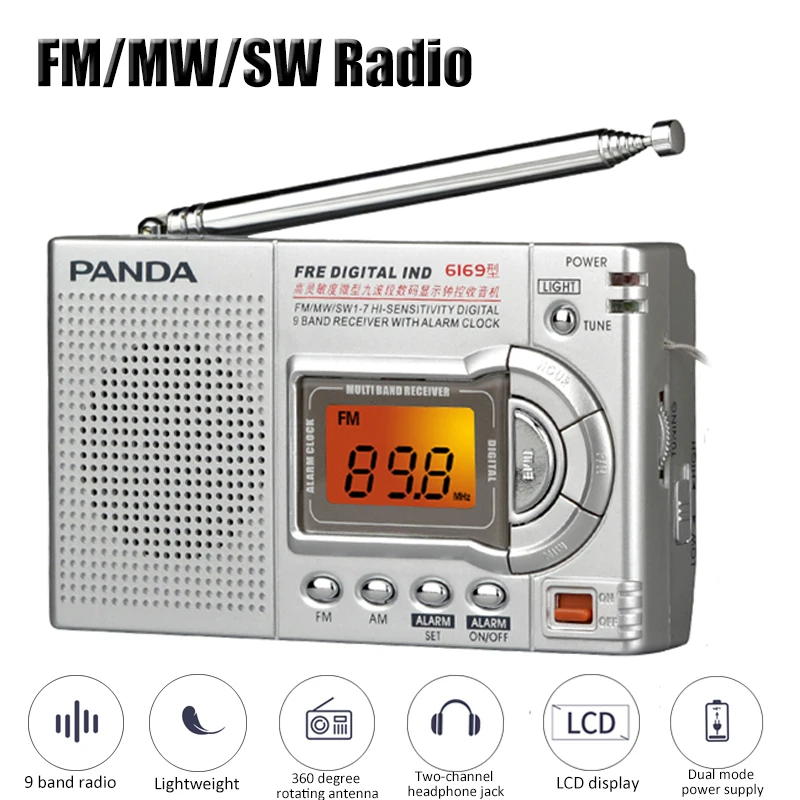 PortableFullBandRadioFMMWSW17RadioReceiverMiniSpeakerwith