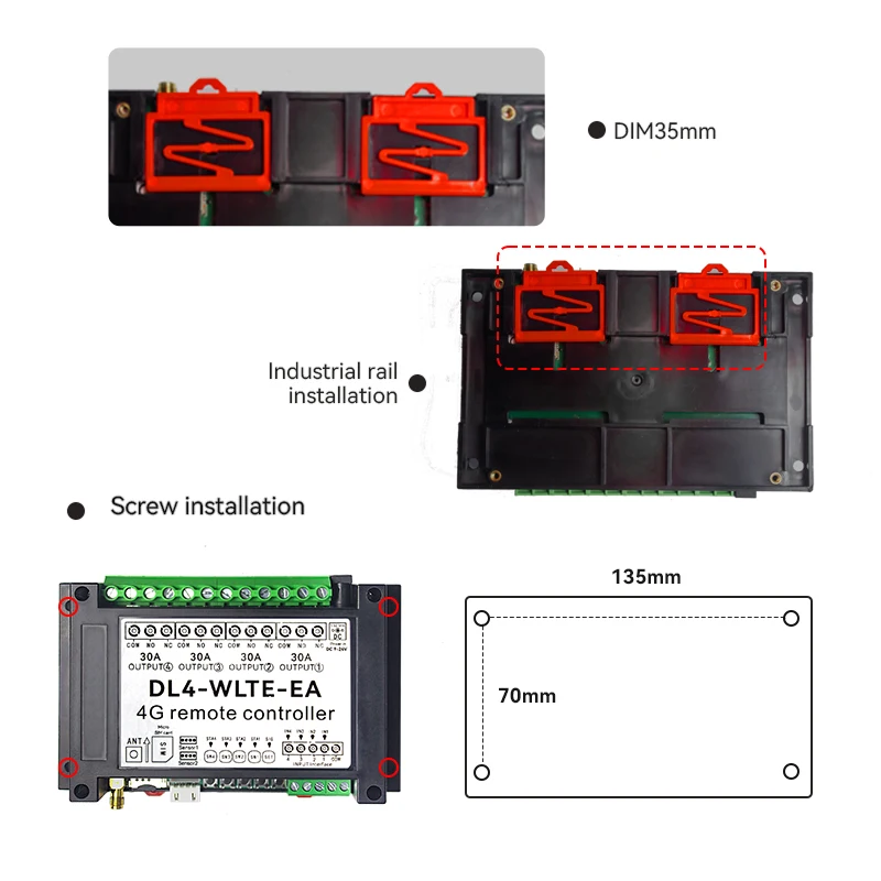 Gsm    DL4 GSM 4G LTE SMS   Ʈѷ ġ 30A µ   4 ä  ġ 