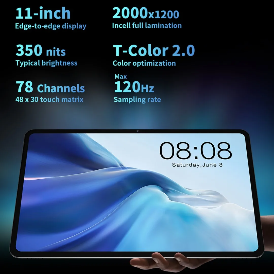 Teclast-Tableta T50 2023 de 11 pulgadas, Tablet 2K con Android 13