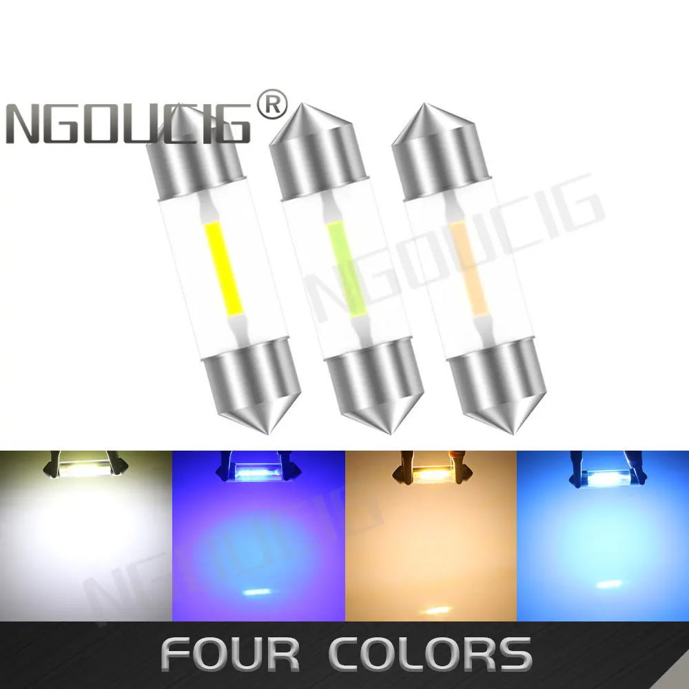 4PCS Led C5W Bulb 31 mm C10W Lamp Festoon 31mm 36mm 39mm 41mm 28mm Dome Door Red Warm White Truck Car Lights 6V 12V 24V