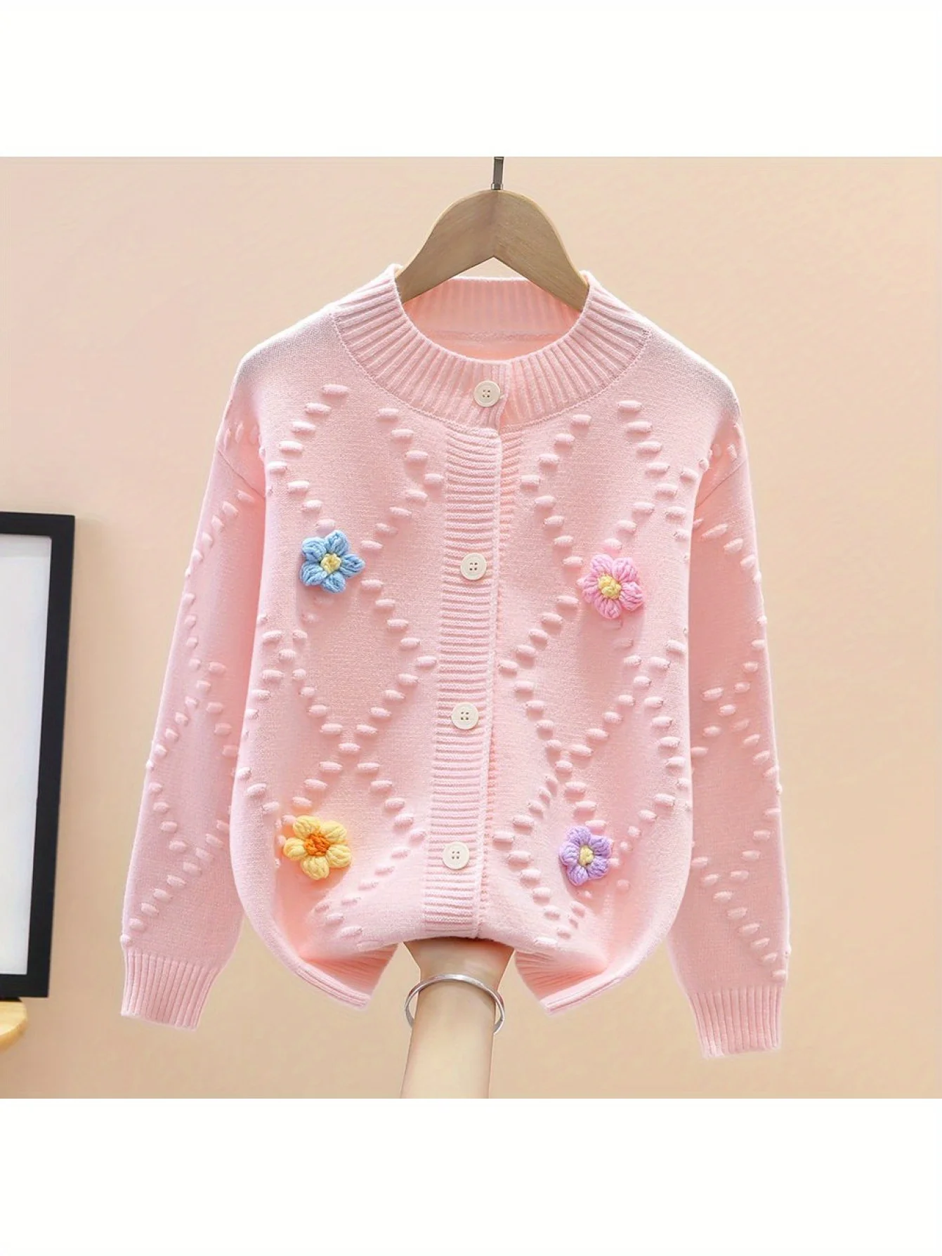 여아용 스웨터, 가을 겨울 신상품, 패셔너블한 여아용 가디건, 나이 많은 어린이를 위한 인기 있는 아우터 스웨터, 트렌디한 여아용 스웨터