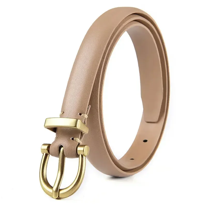 Luxus Designer Frauen Gürtel Echt leder weibliche Mode Metall Gürtels chnalle Bund 3 Farben hochwertige Trend Gürtel Dame neu – Detail 14