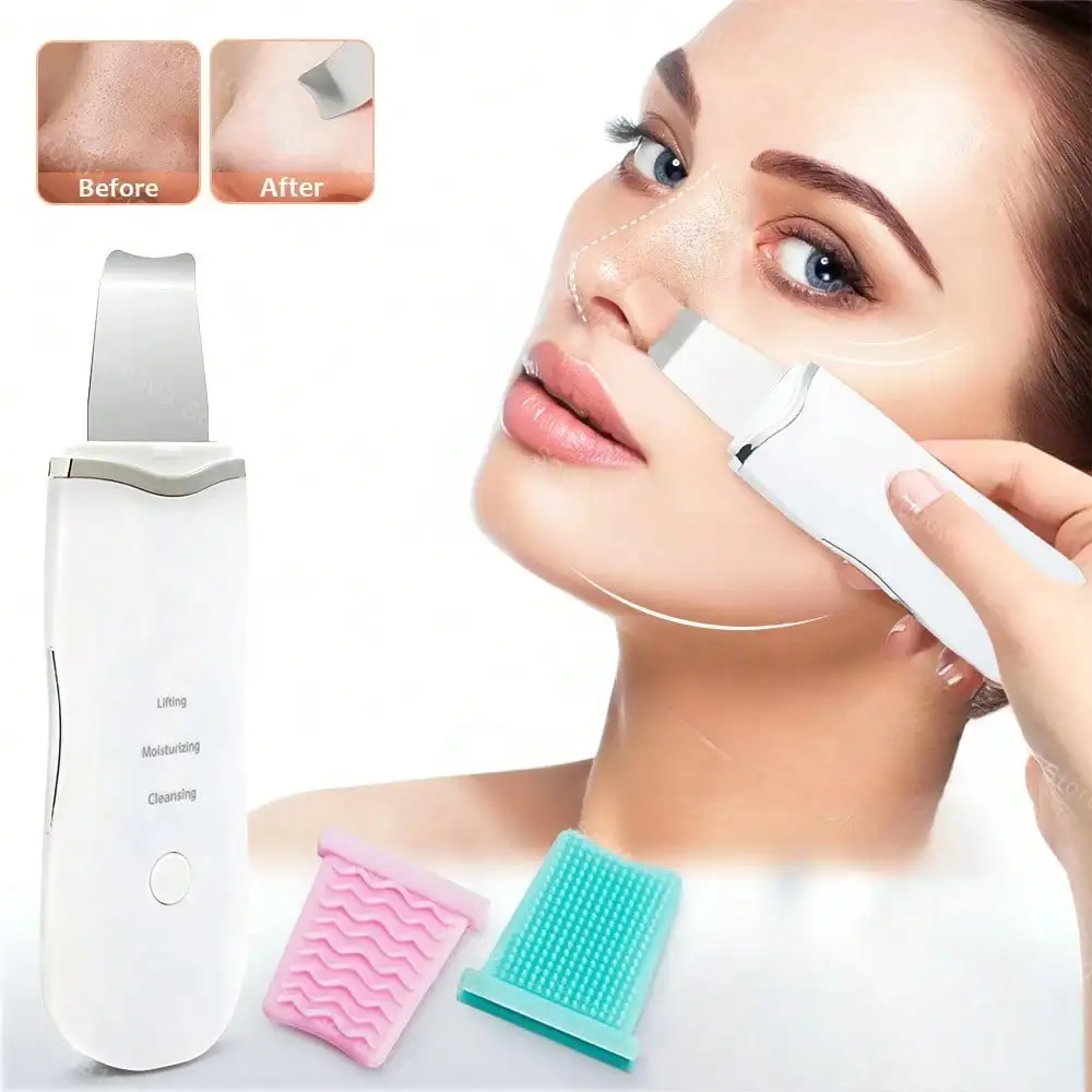 Ultrasonic Skin Scraper Pore Cleaning Facial Deep Cleaning Machine Female Male Beauty Instruments