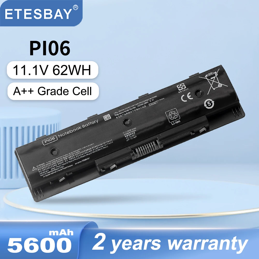 Etesbay Pi06 Bateria do Portátil para hp Pavilion Envy 14 15 17 17t 17z Hstnn-db4n Hstnn-db4o Hstnn-lb4o 710417001 710416-001pi09