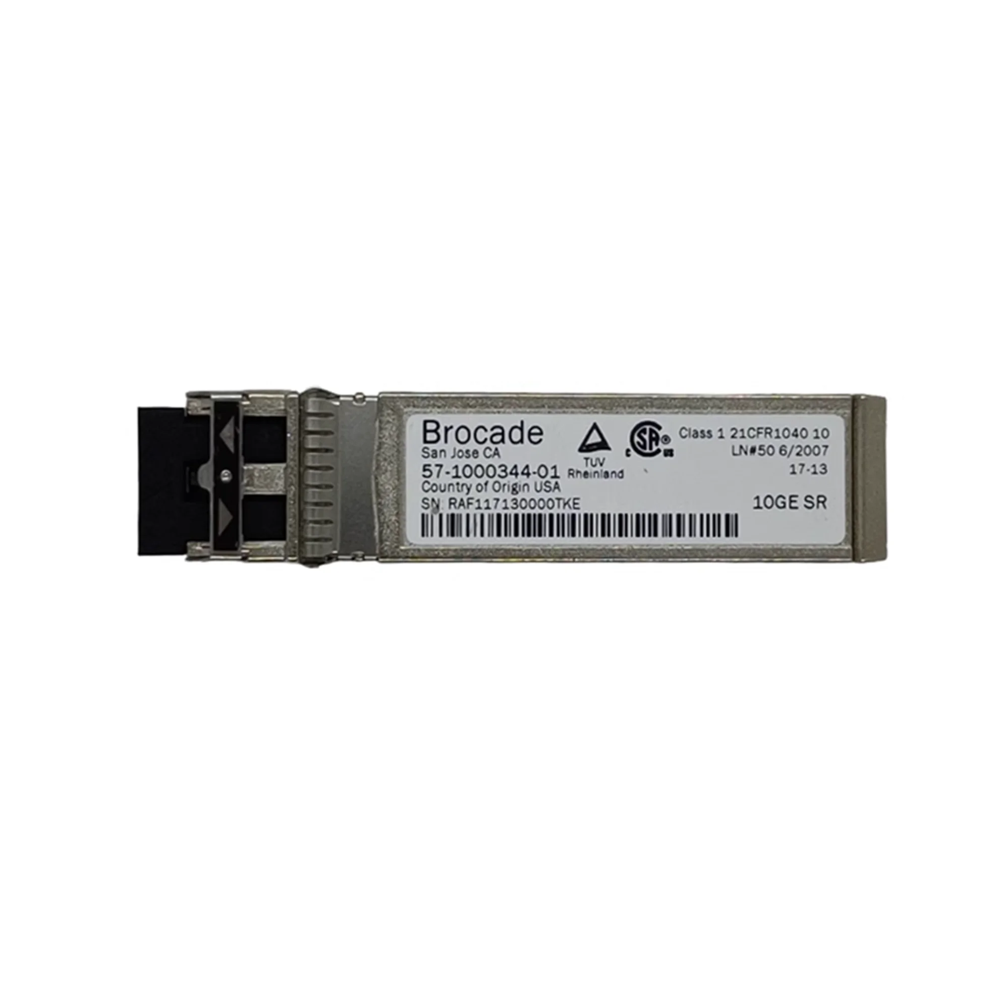 Fiber Transceiver Brocade SFP 10G SR 57-1000344-01 SFP+ 10GB 850NM Multimode Optical Transceiver