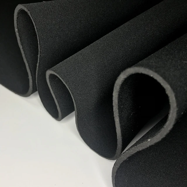 3MM Thickness Double Sided Terylene Cloth Black SBR Rubber