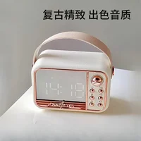 Bluetooth Alarm Clock Speaker S11 New Handheld Retro Style Desktop Alarm Clock European Speaker Pink 1