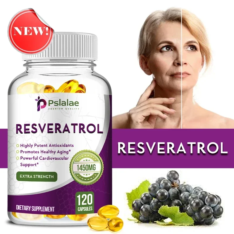 Resveratrol - Helps Support Cardiovascular Health, Promotes Skin Radiance, and Antioxidants