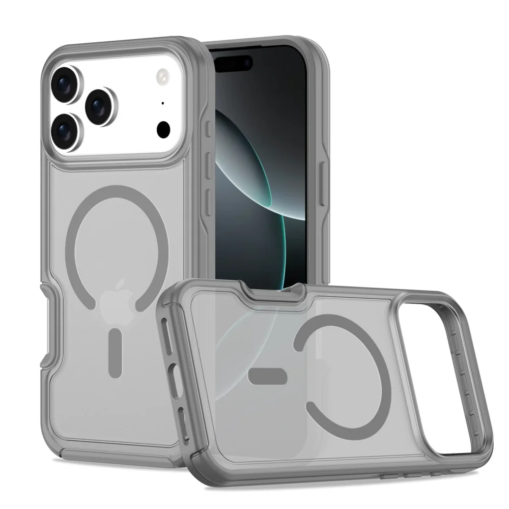 Heavy Duty Clear Magnetic Protective Case with Shockproof Bumper