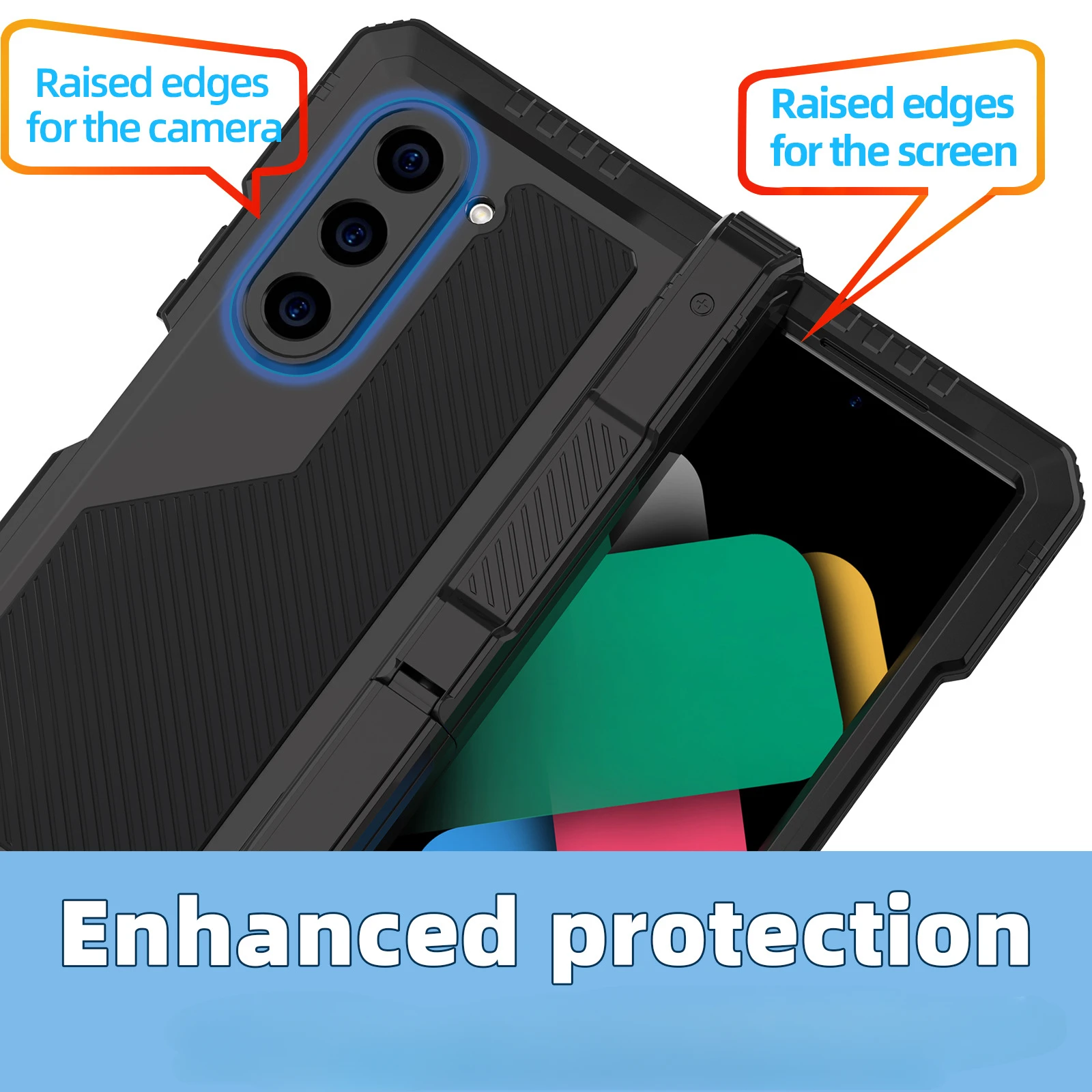 Screen Protector Phone Case Phone Protector Cover Screw Bumper Aluminum Metal Case For Samsung Z Fold 7 6 5 4 Heavy Duty Anti-fall Shockproof PET Screen Protector Cover
