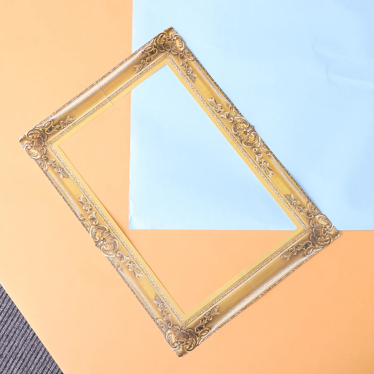 Frame Photo Party Props Booth Selfie Prop Wedding Picture Birthday Paper Diy Decoration Gold Graduation Cutouts Frames Holiday handheld photo props