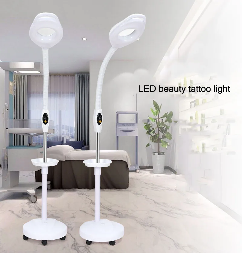 High Quality LED Magnifying Floor Lamp for Beauty Salon Use