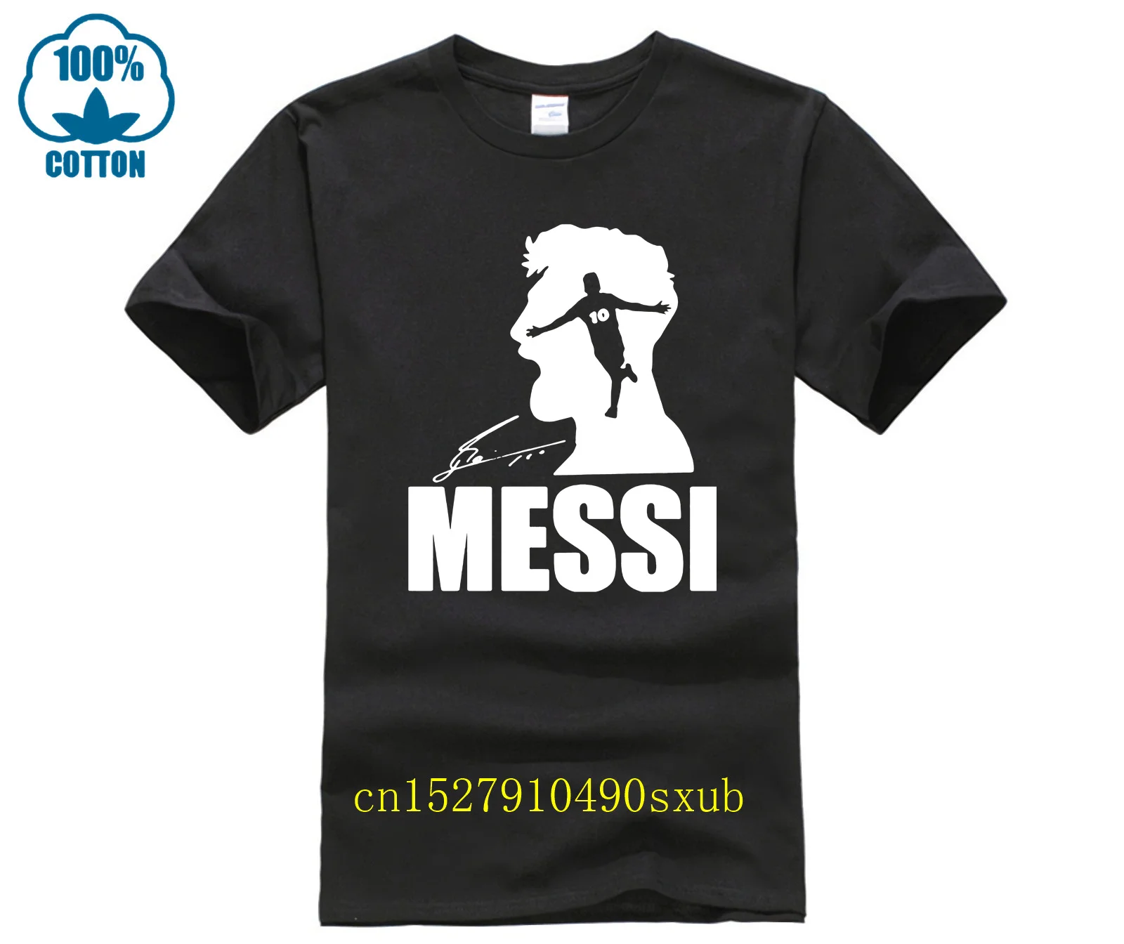 T-Shirt Con Stampa Casual Da Uomo Nuova Estate T-Shirt Moda Leo Messi In Maglietta Inter Signature