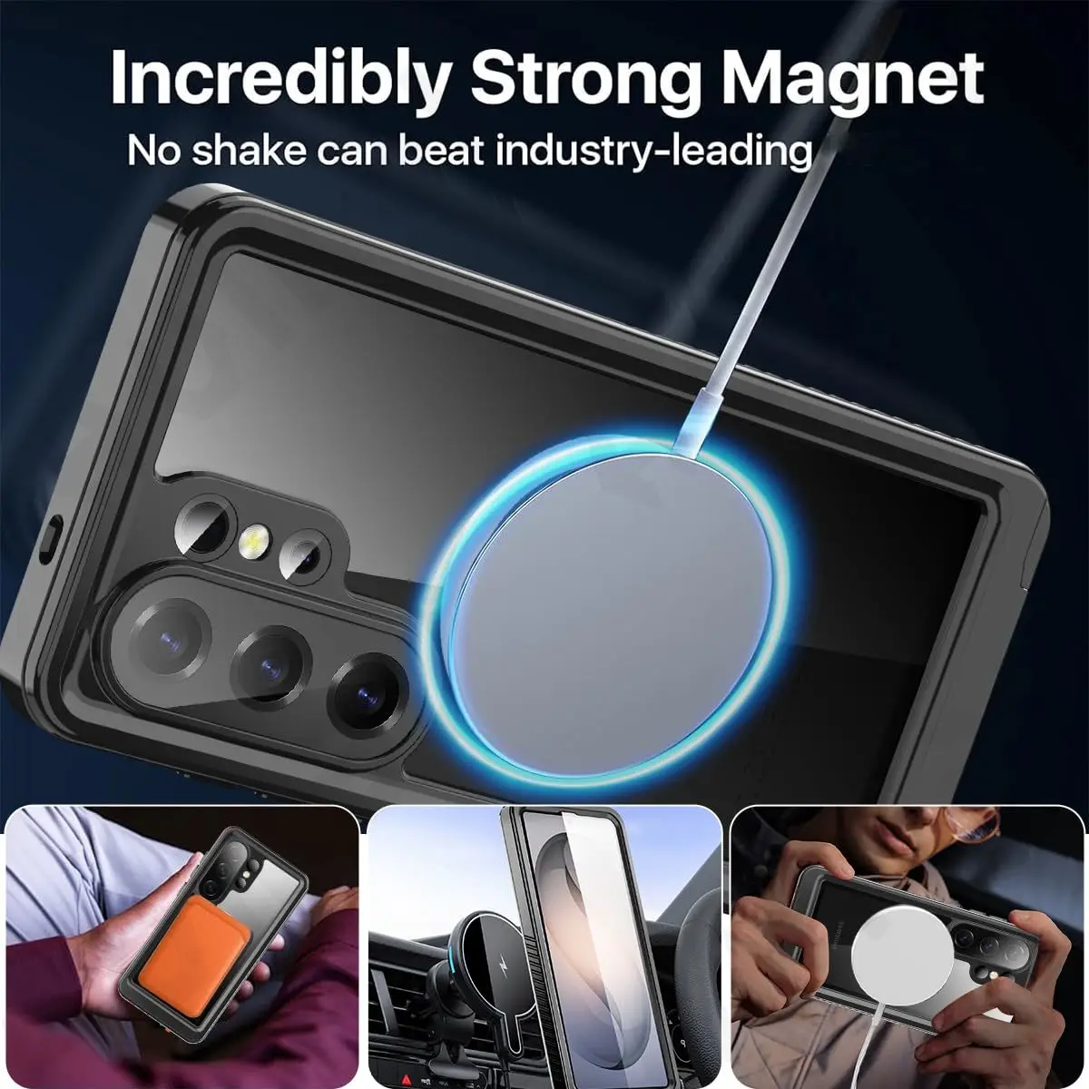 Enhanced Waterproof Metal Aluminum Phone Case with Luxury Design