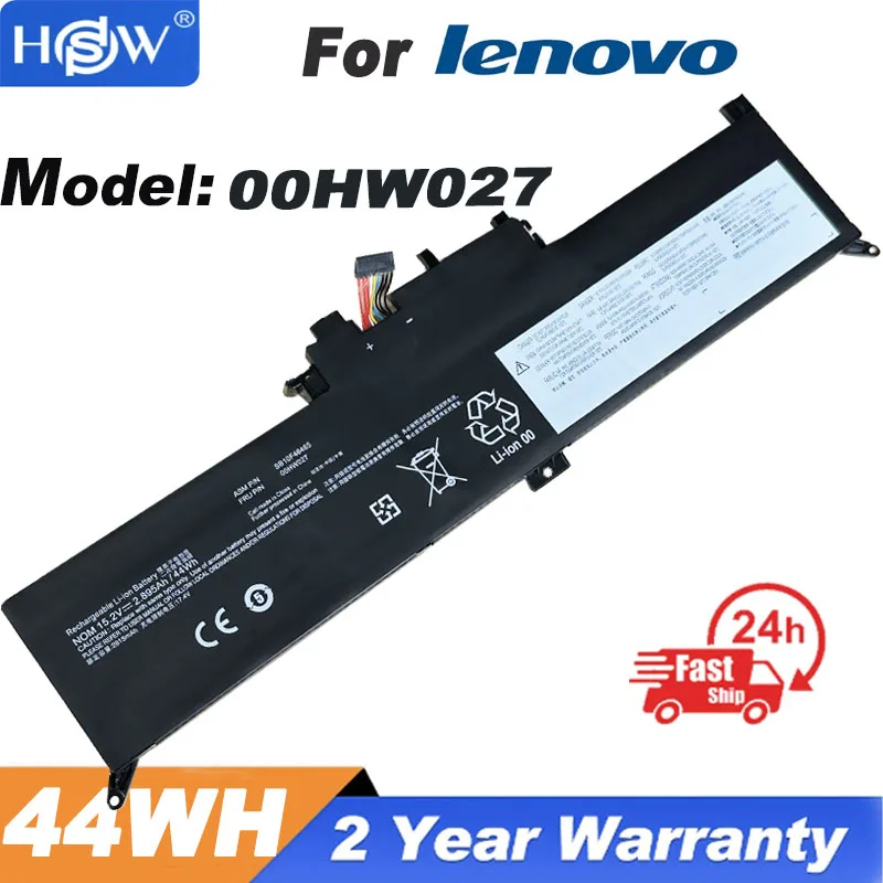 

Аккумулятор 00HW027 для ноутбука Lenovo ThinkPad Yoga 370 X380 260 SB10K97591 SB10K97590 01AV434 01AV433 01AV432 15,2 в 44WH