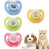 Cat Pacifier Teething Toys, 4PCS Butterfly Shape Silicone Chew Toys with Cover for Kitten Puppy Calming, Soothing Chewing Relief