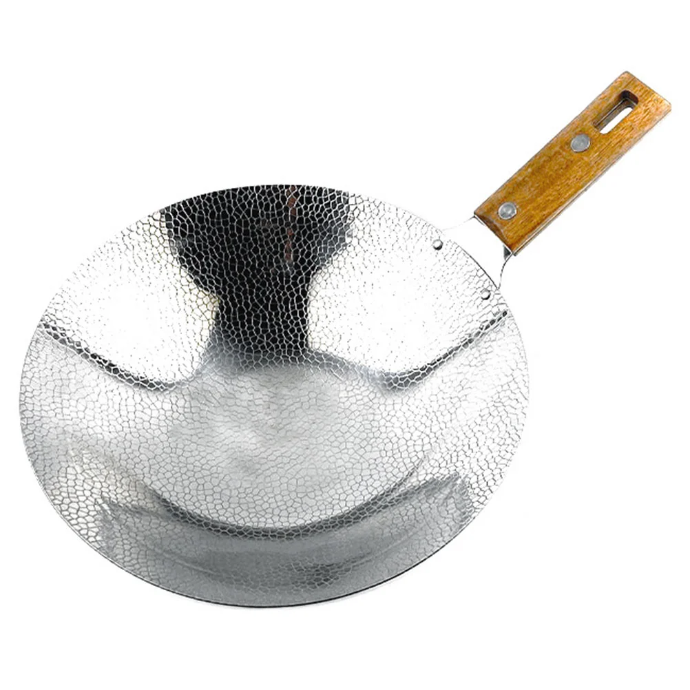

Stainless Steel Griddle Non Stick Frying Pans Cookware Wok Stir-fry Cooking Utensils