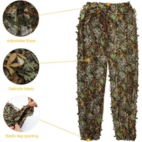 Ghillie Suit Men Women Kids 3D Leafy Bionic Camouflage Hunting Clothing CS Shooting Suit Tactical  Combat Clothes Set - Image 4