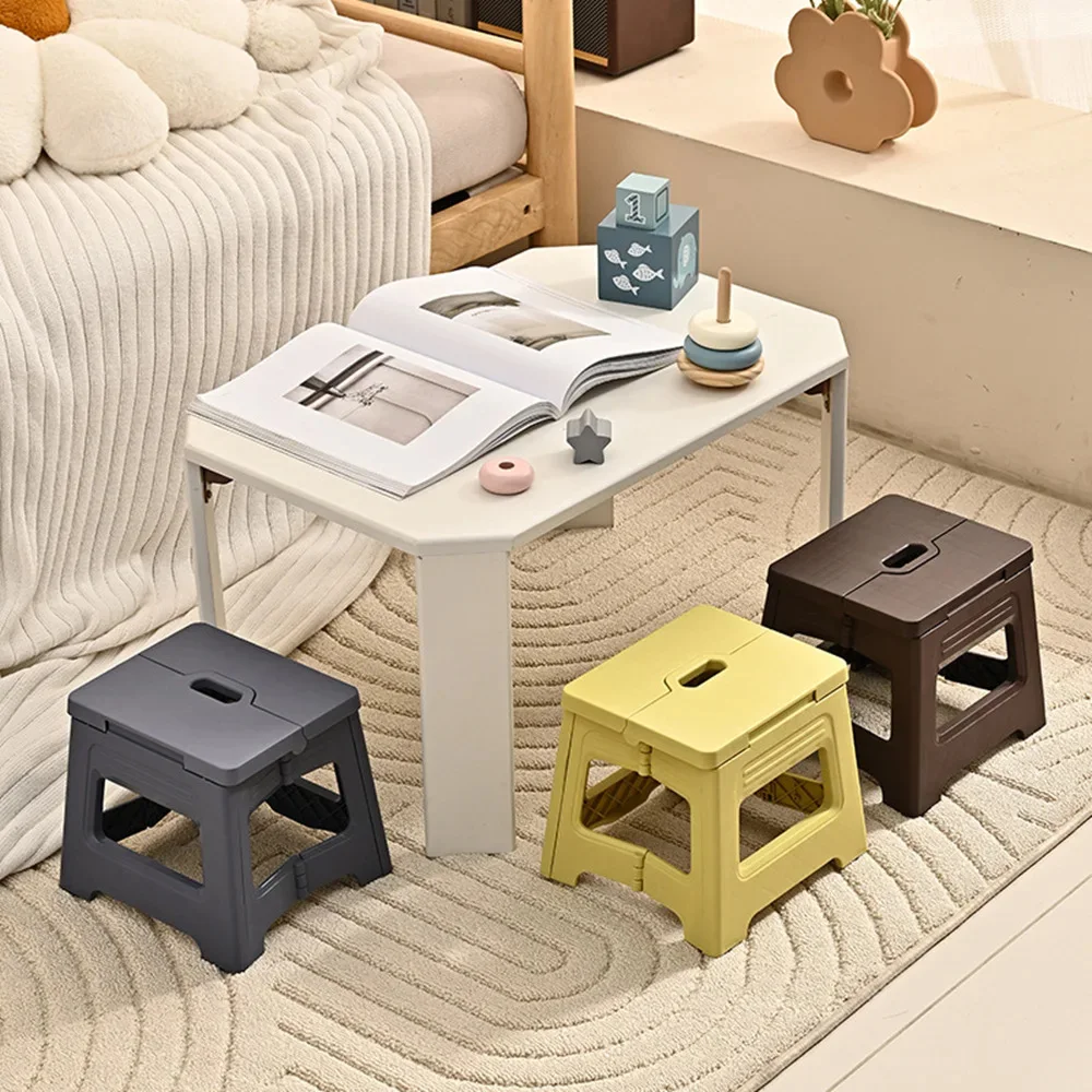 Plastic Folding Step Stools, Outdoor Foldable Beach Stool, Ultralight Collapse Chair, Folding Chairs for Home,Travel,Fish,Hiking 6