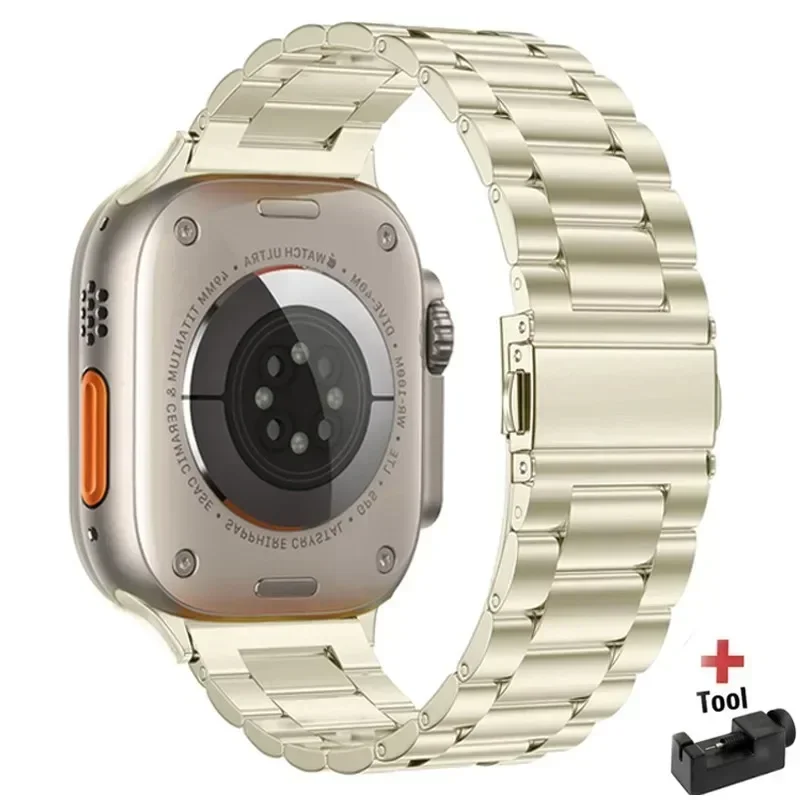 Sleek Stainless Steel Metal Link Bracelet