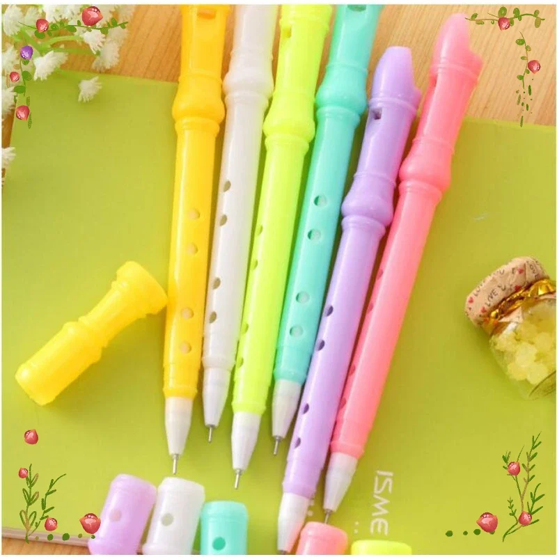 

Wholesale Flute Modeling Gel Pens Set Cartoon Creative Flute Pen Student Gift Korean Stationery