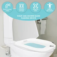 อ่างอาบน้ำพับได้แบบพกพา ปรับระดับได้ตามหลักสรีรศาสตร์ พร้อมหัวฉีดน้ำสำหรับอาบน้ำแบบนั่ง ใช้สำหรับแช่ตัว เหมาะสำหรับหญิงตั้งครรภ์และผู้ป่วยริดสีดวงทวาร 3