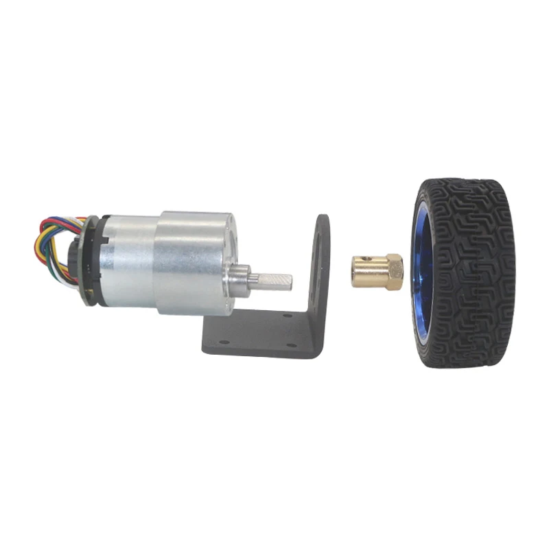 JGB37-520B DC12V 24V CW-CCW 37mm 기어 모터 71600RPM AB 홀 엔코더 65mm 스마트 자동차 휠 DIY 키트 고토크 마이크로 모터