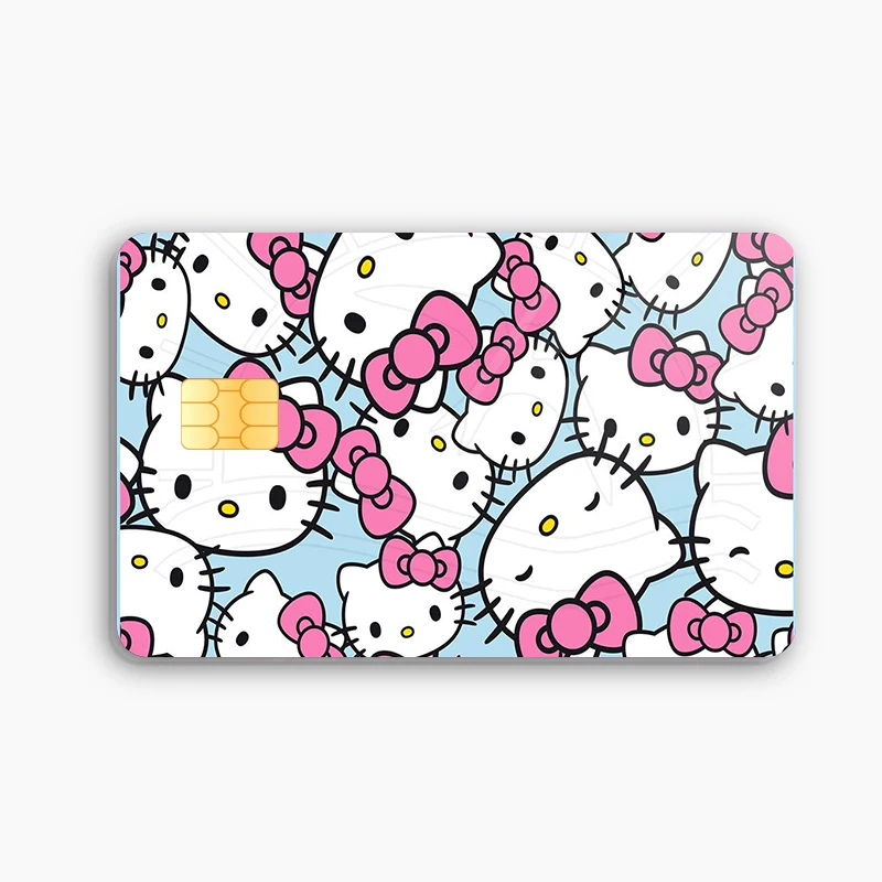 thumbnail image 1 of Pegatinas para tarjetas de crédito y débito de Hello Kittys, bricolaje, Sanrios Anime Melody, pegatinas impermeables de póquer, cinta adhesiva para chips pequeños, 1 of 5