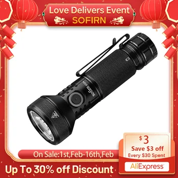 Sofirn TIR 광학 LED 손전등 충전식 21700 USB C 강력한 EDC 라이트 토치, 물고기용 야외 랜턴, IF22A, 2100lm