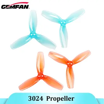 6Pairs GEMFAN 3024 3-Blade Propeller 3Inch Prop For F9A-B RC Flying Ball / Soccer Drones FPV 3inch Toothpick Cinewhoop Ducted 1